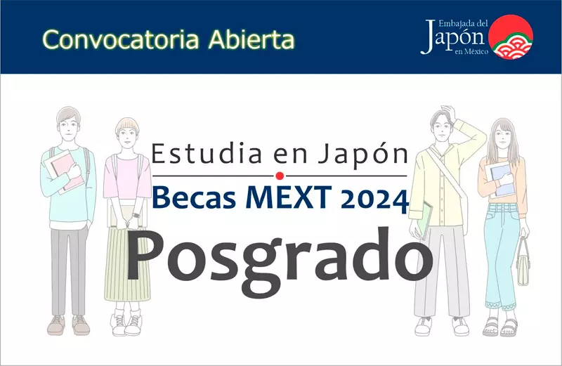 Becas para mexicanos de posgrado del Gobierno de Japón - Monbukagakusho, 2024